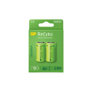 GP Recyko C-Size 3000 mAh Card of 2