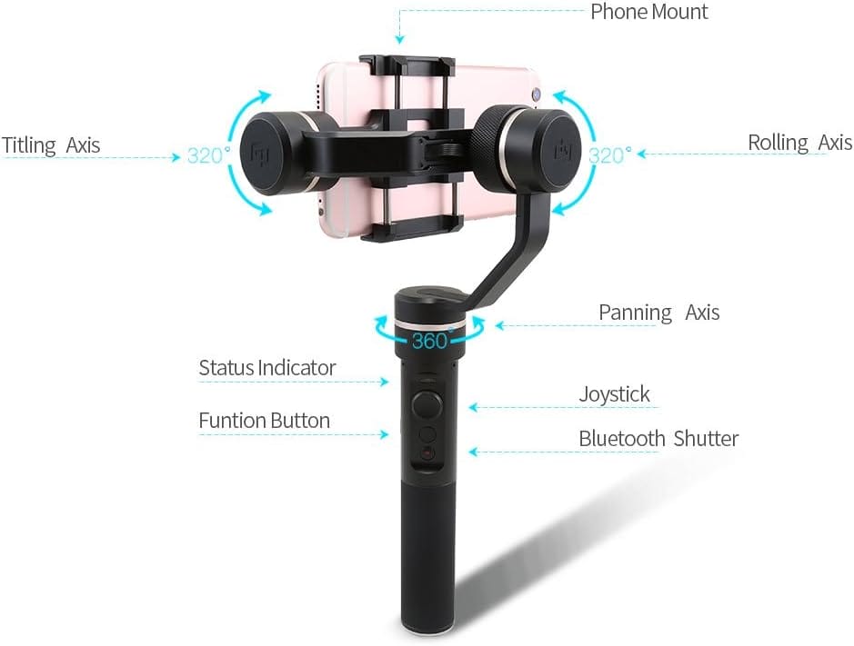 FeiyuTech FY SPG 3-Axis Gimbal for Action Cameras and Smarphones - Image 4