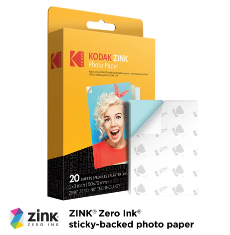 Kodak Zink 2x3" Photo Paper (20 Sheets) - Image 3
