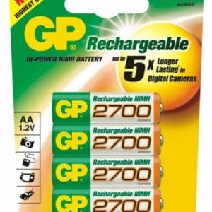 GP 2700 mAh NiMH Rechargeable Battery - 4 Pack