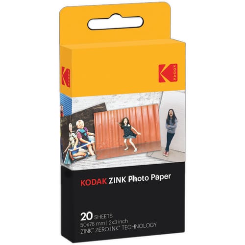 Kodak Zink 2x3" Photo Paper (20 Sheets)