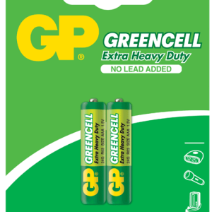 GP Greencell Carbon Zinc AAA Card of 2