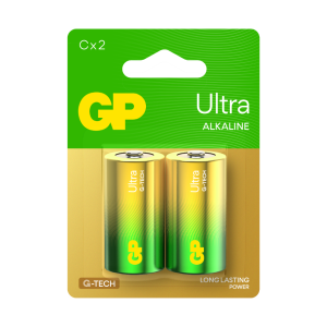 GP Ultra Alkaline C-Size Card of 2