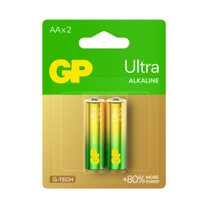 GP Ultra Alkaline AA Card of 2