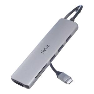 Hub WF14, Type-C to USB3.0*3+HDMI+MSD/SD