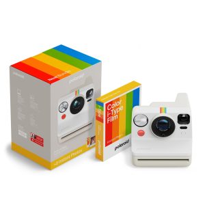 Polaroid Now Gen 3 Pebble White + Colour Film Bundle (includes 8 Film)