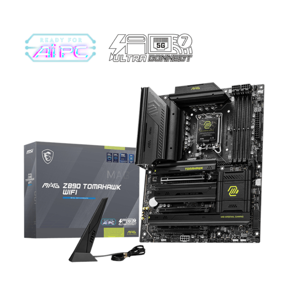MSI MAG Z890 Tomahawk Wi-Fi Intel LGA1851 ATX Gaming Motherboard