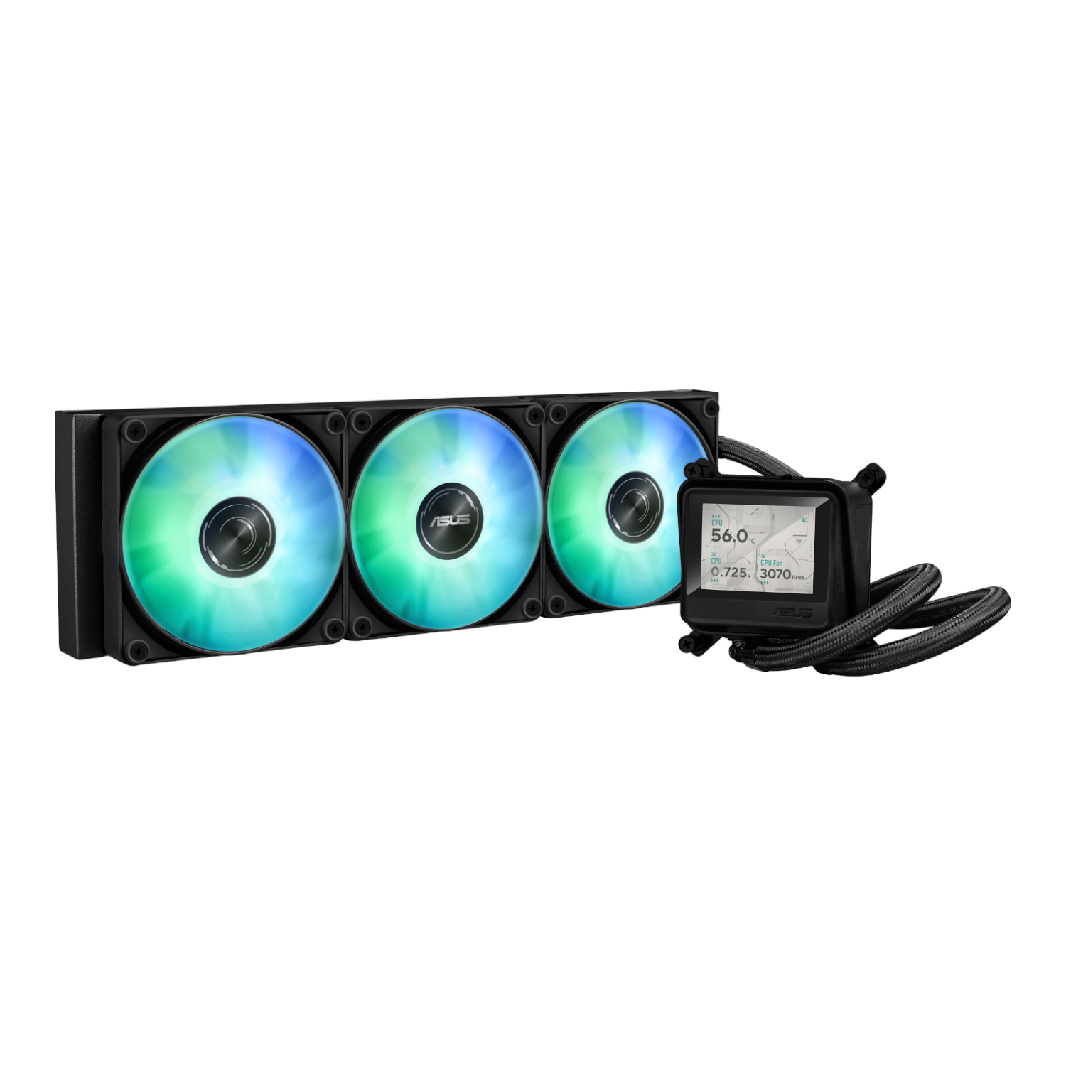 Asus MAX Gaming LC 360 Argb LCD All-in-one CPU Liquid Cooler - Black
