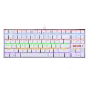 Redragon Kumara Mechanical 87 Key|RGB Backlit Gaming Keyboard - White