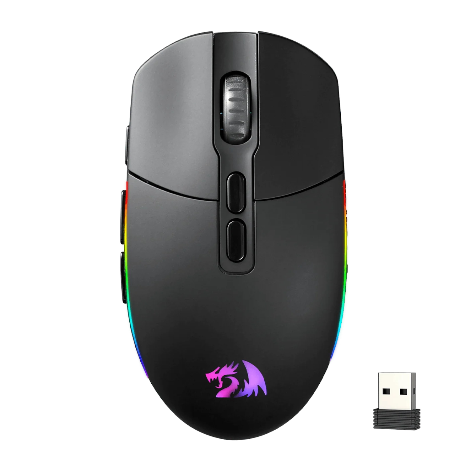 Redragon M719 Pro Invader 10000DPI 2.4GHz Wireless Gaming Mouse - Black