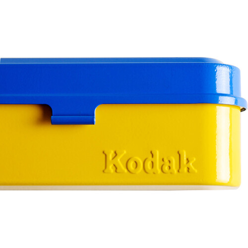 Kodak Steel 135mm Film Case (Blue Lid/Yellow Body) - Image 9