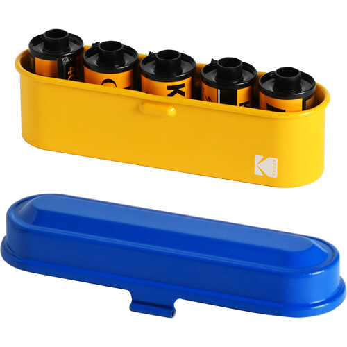 Kodak Steel 135mm Film Case (Blue Lid/Yellow Body) - Image 7