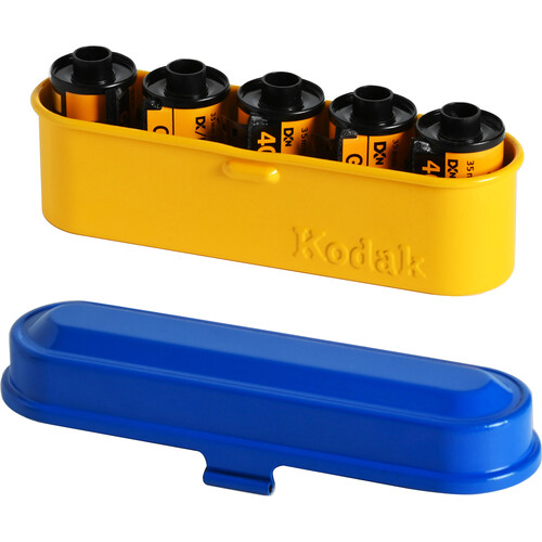 Kodak Steel 135mm Film Case (Blue Lid/Yellow Body) - Image 6