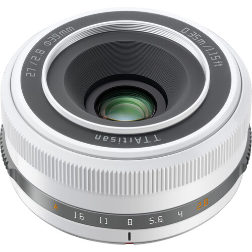 TTartisan AF 27mm f/2.8 Auto Focus Lens for Fujifilm X-Mount (Crop Sensor) (Polar White) (Limited Edition) - Image 5