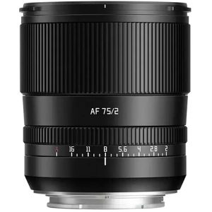 TTArtisan AF 75mm f/2 Lens For L-Mount (Full Frame) (Black)