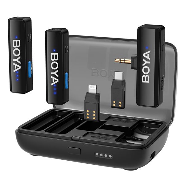 Boya BOYALINK 2 3-in-1 Compact 2.4GHz Dual-Channel Wireless Microphone System - Image 2