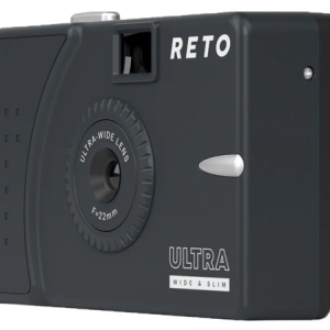 Reto Project Ultra Wide/Slim Film Camera with 22mm Lens -without Flash (Charcoal)