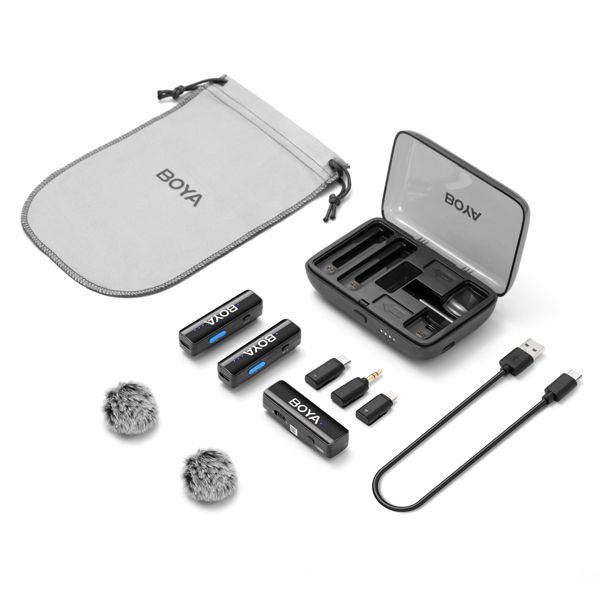 Boya BOYALINK 2 3-in-1 Compact 2.4GHz Dual-Channel Wireless Microphone System - Image 5
