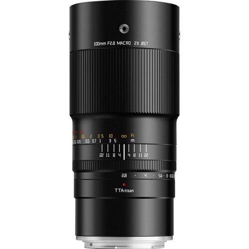 TTArtisan 100mm f/2.8 Manual Focus Macro 2x Lens for Canon RF-Mount (Full Frame) (Black)