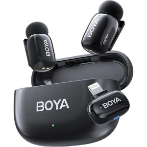 Boya Mini 2-03 Super Mini 2.4HGz Wireless Microphone System with Case for Lightning Devices