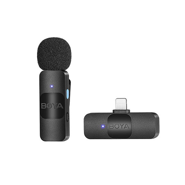 Boya BY-V1 Ultra-compact 2.4GHz Wireless Microphone System for Lightning Devices - Image 2