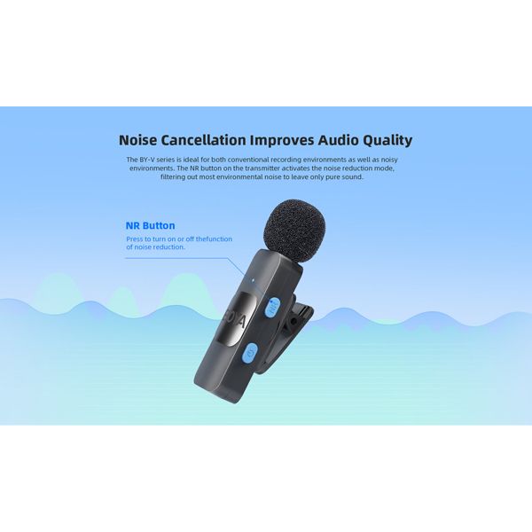 Boya BY-V1 Ultra-compact 2.4GHz Wireless Microphone System for Lightning Devices - Image 13