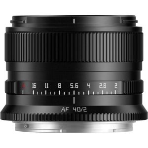 TTArtisan AF 40mm f/2 Lens For Nikon Z-Mount (Full Frame) (Black)