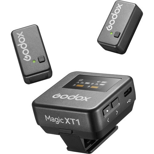 Godox Magic XT1-CL 2-Person Wireless Microphone System with USB-C and Lightning Adapters (2.4 GHz)