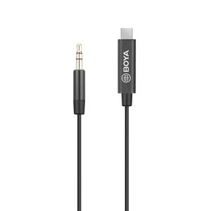 Boya BY-K2 3.5mm TRS (Male) to USB-C (Male) Audio Adapter