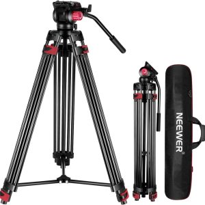 Neewer DS801 79inch/200cm Aluminium Video Tripod with Fluid Head