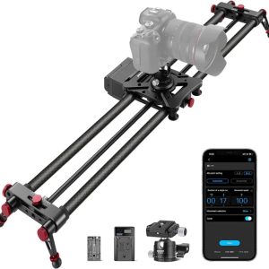 Neewer ER1-80 Motorized Electronic Carbon Fiber Camera Slider 80cm