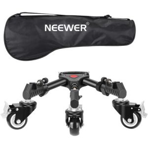 Neewer NW-600 Tripod Dolly with 3-Inch Lockable Wheels for Tripods and Light Stands