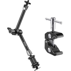 Neewer ST20 11-inch Magic Arm with Super Clamp with Cold Shoe Mount