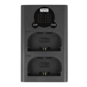 Newell DL-USB-C Canon LP-E6 USB Dual-Channel Battery Charger
