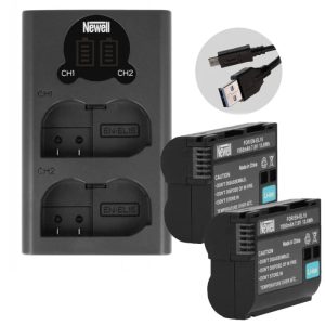 Newell EN-EL15 Chabatt Xtra Power Set (2 x Batteries, 1 x Dual Charger) for Nikon Cameras