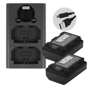 Newell NP-FZ100 Chabatt Xtra Power Set (2 x Batteries, 1 x Dual Charger) for Sony Cameras