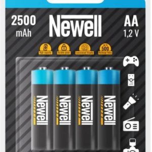 Newell Rechargeable NiMH AA Batteries 2500mAh (4-Pack)