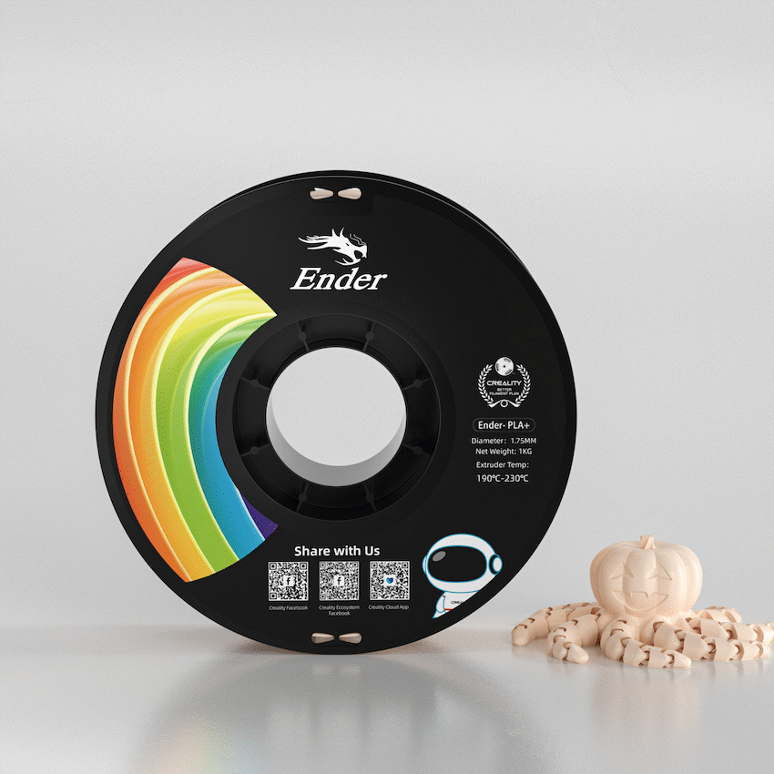 Ender PLA+ Filament 1kg - Beige - Image 2