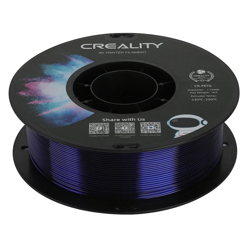 Creality PETG Filament Transparent Blue 1Kg - Image 3