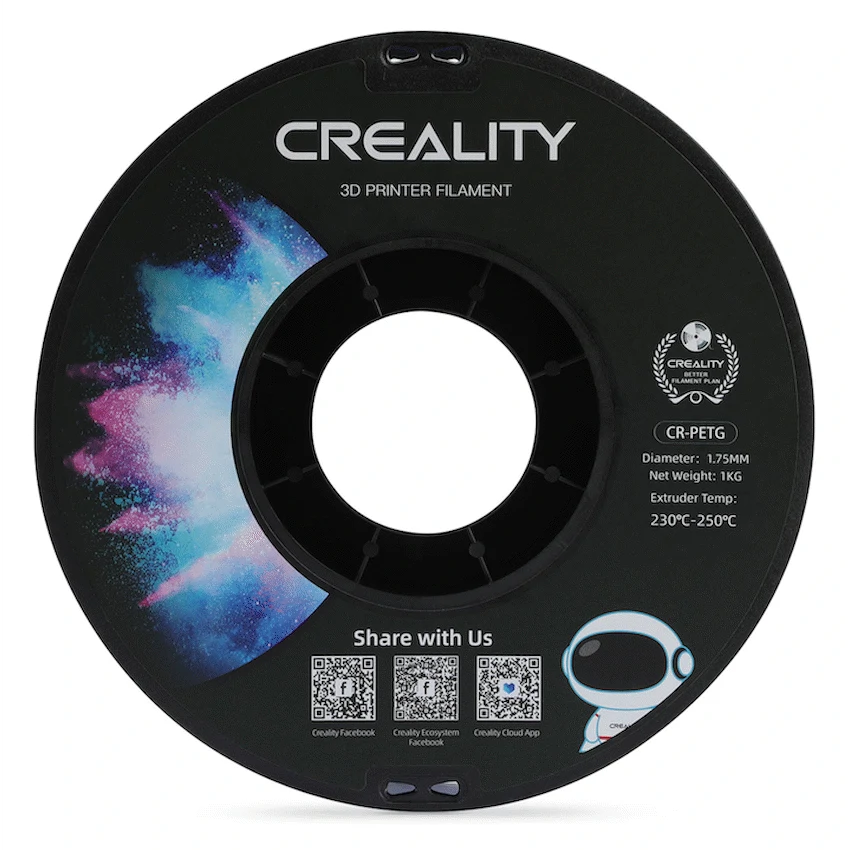 Creality PETG Filament Transparent Blue 1Kg - Image 4