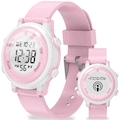 Volkano Kids Digital Watch with Apple Find My – 3ATM Waterproof (Anti-Lost) - Pink