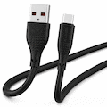 Volkano Nova Series USB A to USB C 100W 1.2m TPE cable- Black