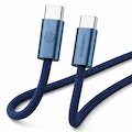 Volkano Weave Series 60W USB C to USB C 1.2m-Blue