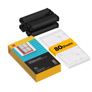Kodak PHC-80 Consumables - 4x6" 4PASS Cartridge & Paper (80 Sheets)