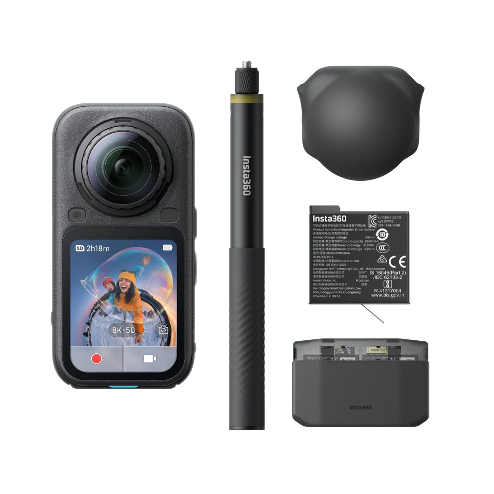Insta360 X6 8K 360 Action Camera - Essentials Bundle