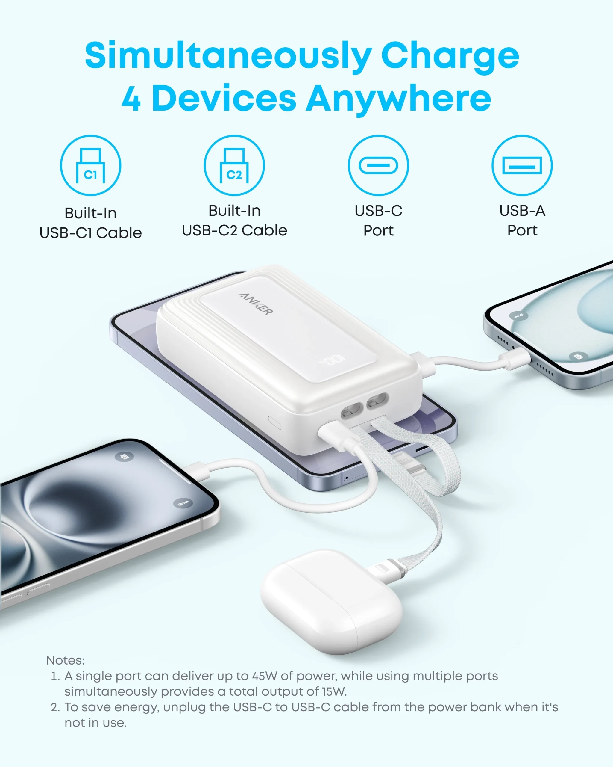 Anker Zolo Power Bank 20000mAh 45W - Image 7