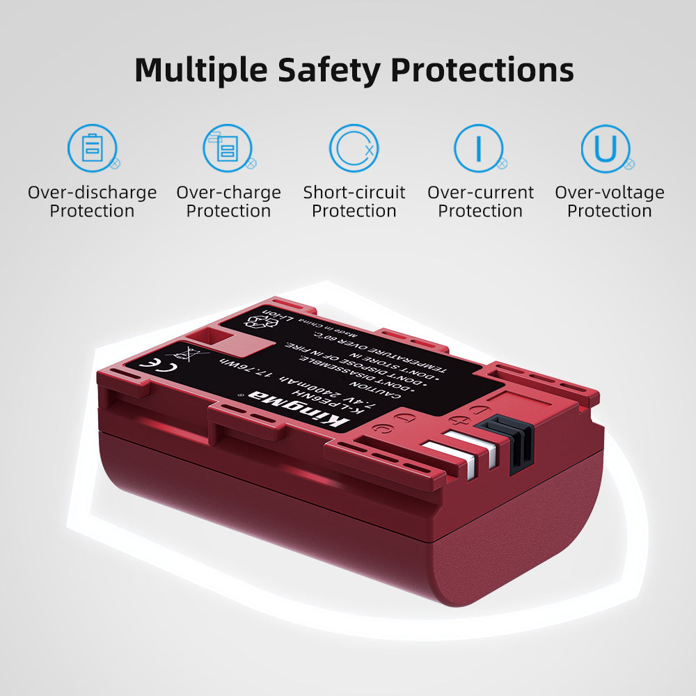 KingMa LP-E6NH Camera Battery for Canon 2400mAh - Image 6