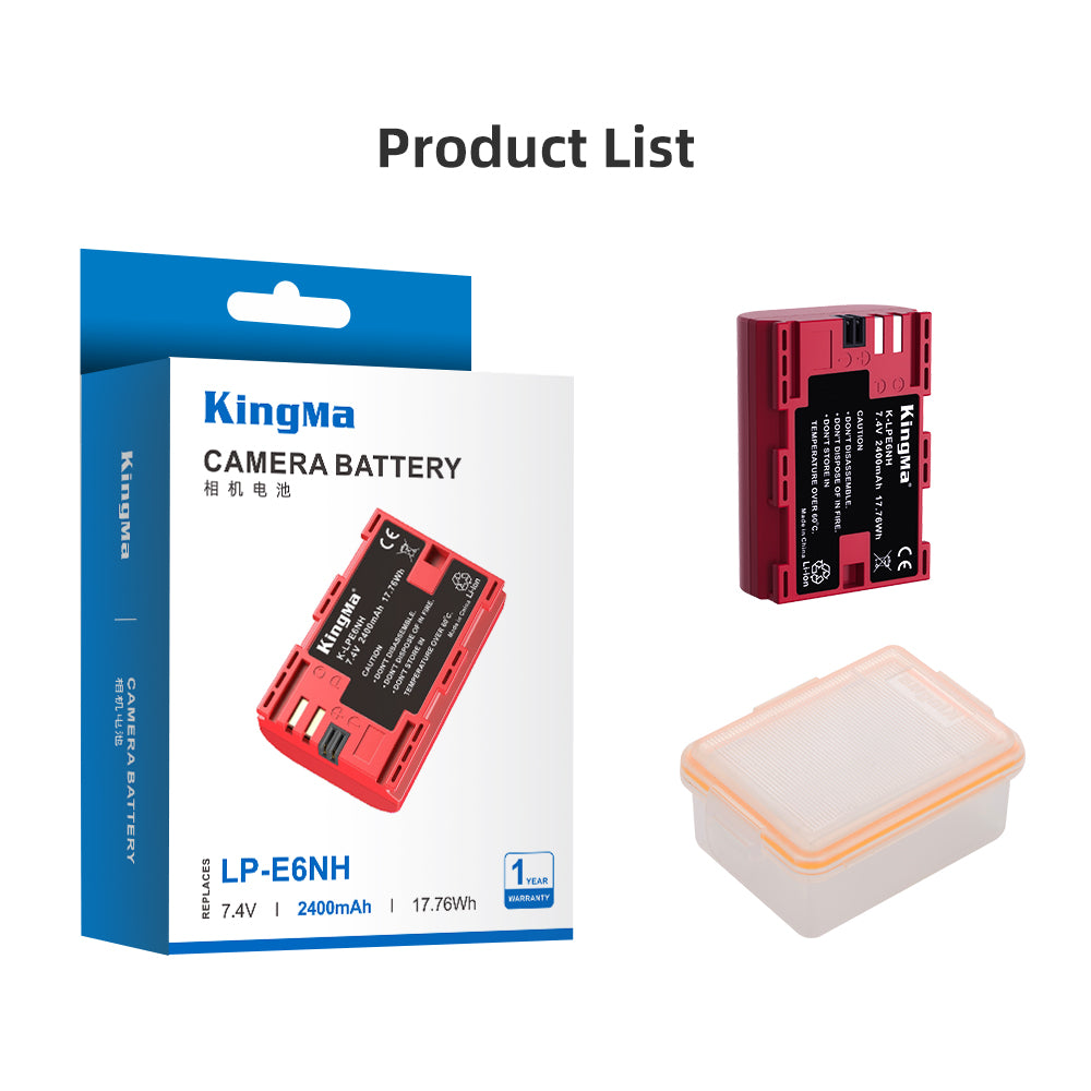 KingMa LP-E6NH Camera Battery for Canon 2400mAh - Image 4