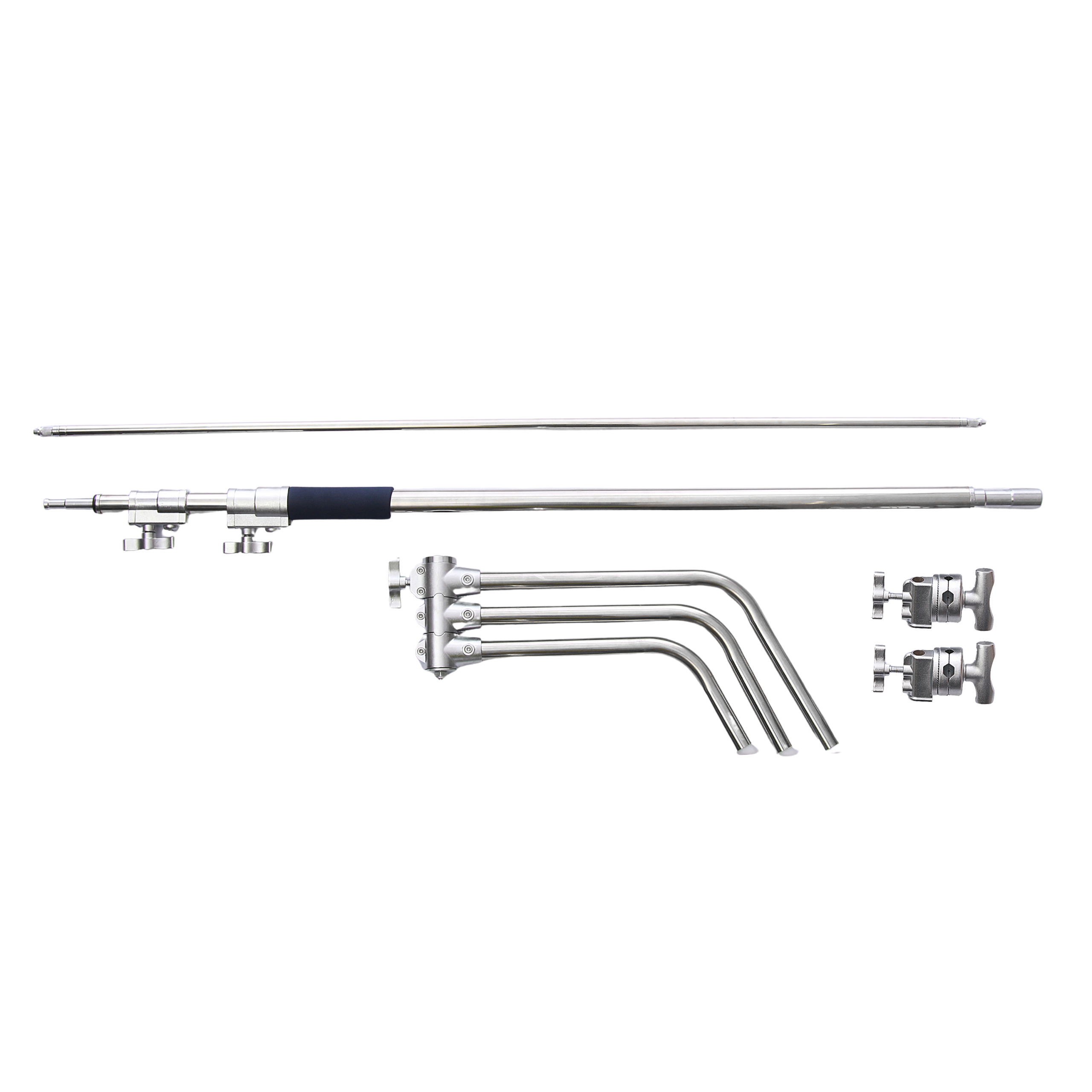 CS-340B 340cm Stainless Steel C-Stand with Boom Arm - Image 3