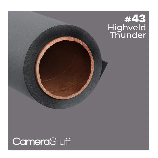 Seamless Paper Backdrop 1.35x10m No43 Highveld Thunder Grey